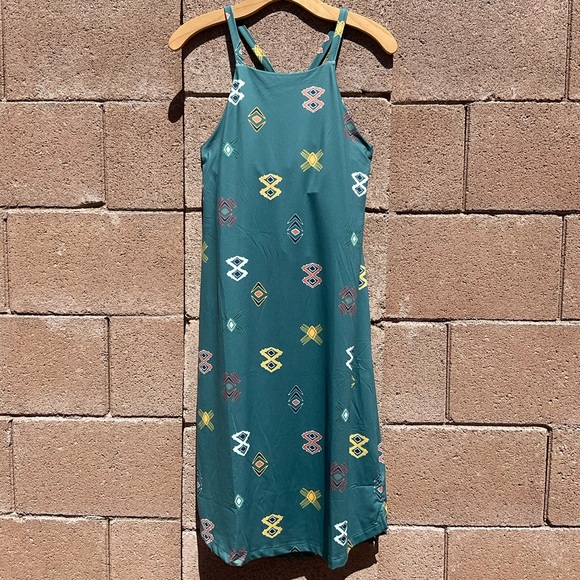 NWOT Patagonia Sliding Rock Dress Spaced Out: Tasmanian Teal - Picture 3 of 6